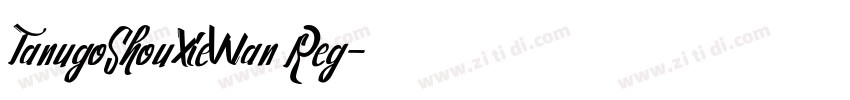 TanugoShouXieWan Reg字体转换
